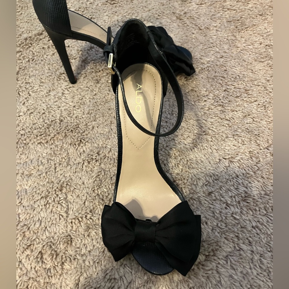 Aldo strappy stilettos with detachable bow - Picture 5 of 6